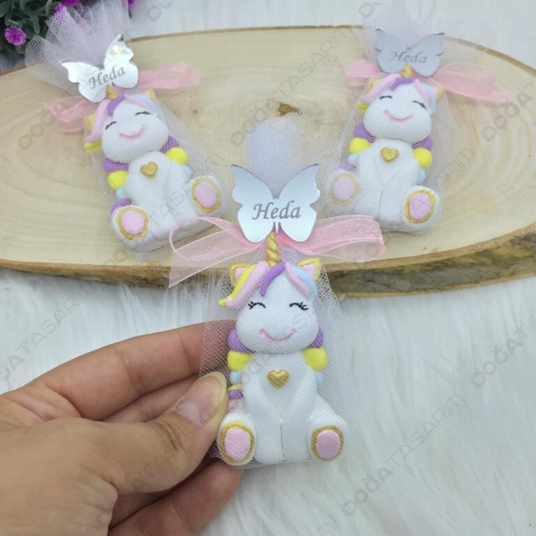 İsme Özel Bebek Hediyelikleri Unicorn Kokulu Taş DOĞA TASARIM